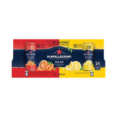 Image of San Pellegrino Italian Sparkling Drinks Naturali 24-Pack - 24 x 330 Grams